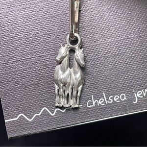 Chelsea Pewter Horses Zipper Pull or Pendant
